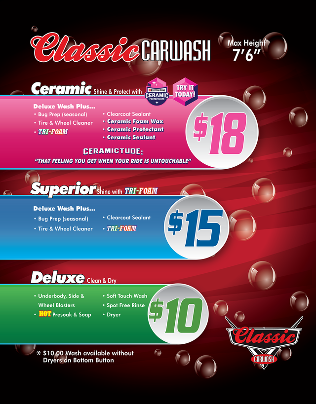 Automatic Carwash Open 24/7| Classic Carwash | Leavenworth, KS